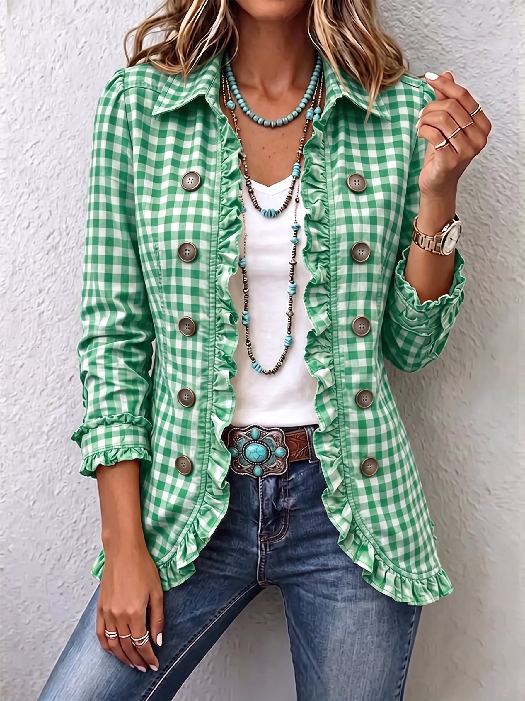 Purificación | Chaqueta de Cuadros Vichy