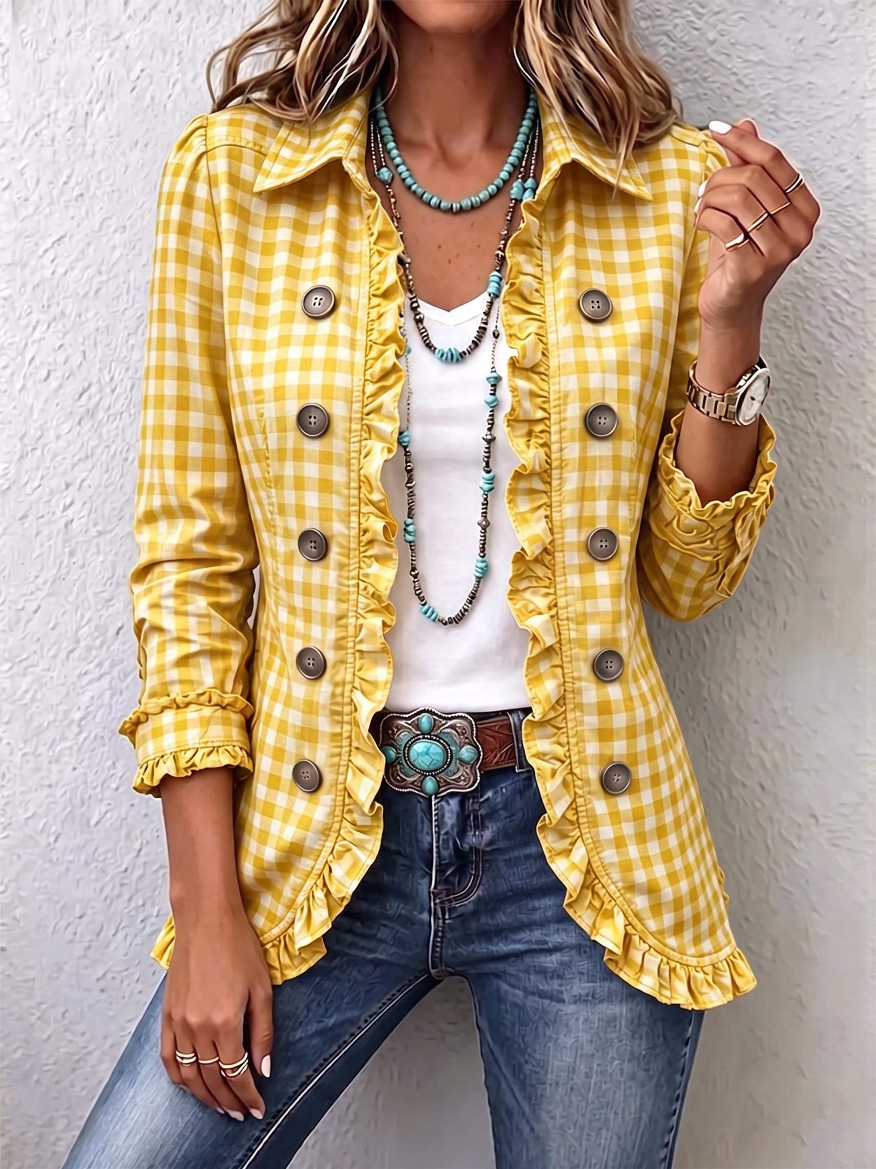 Purificación | Chaqueta de Cuadros Vichy