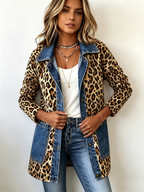 Lorena | Chaqueta Larga Leopardo Denim