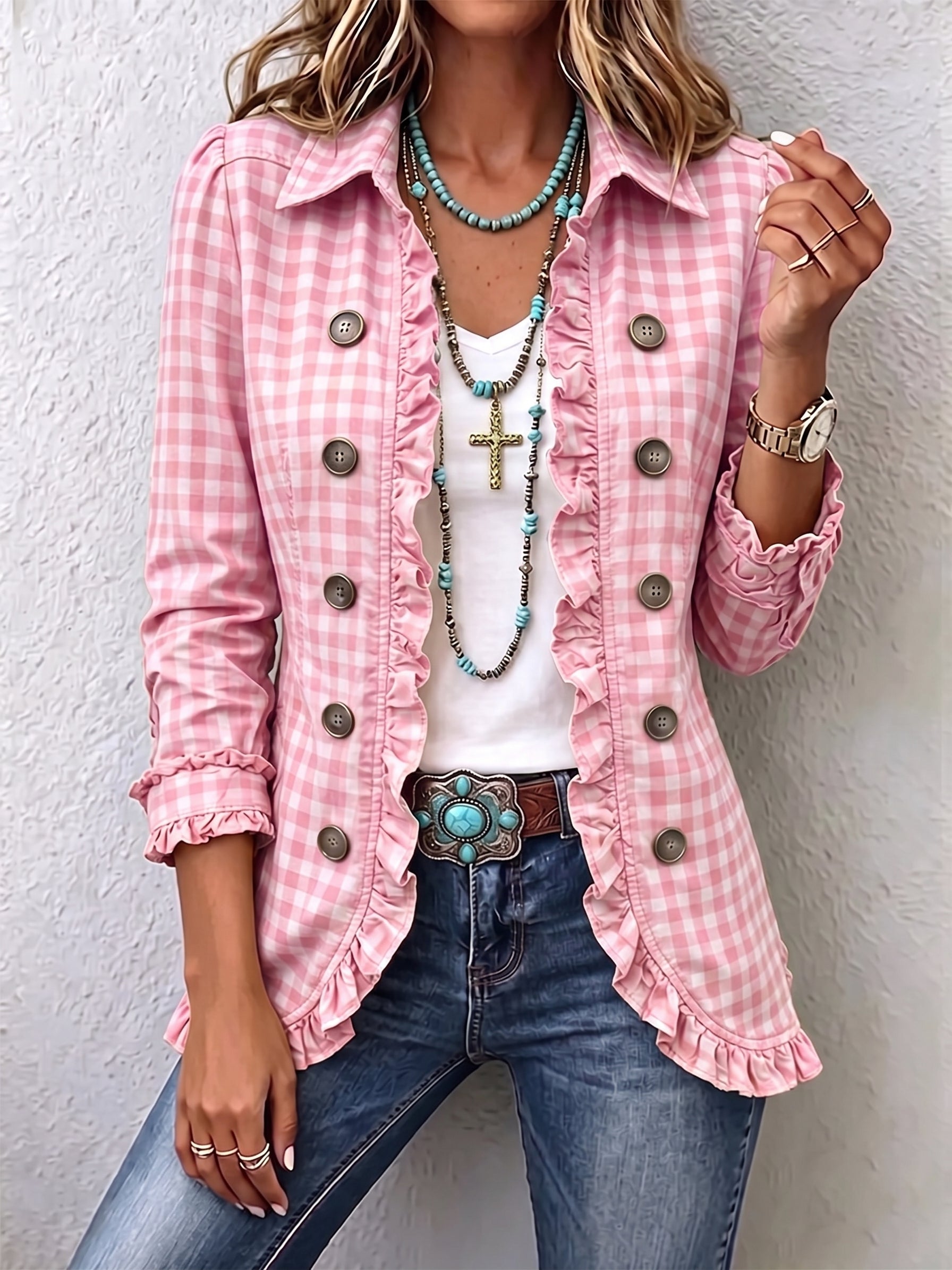 Purificación | Chaqueta de Cuadros Vichy
