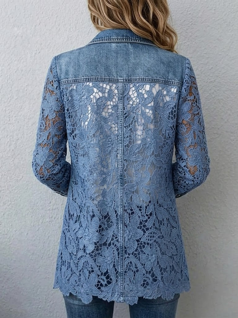Alicia | Blazer con Encaje Floral