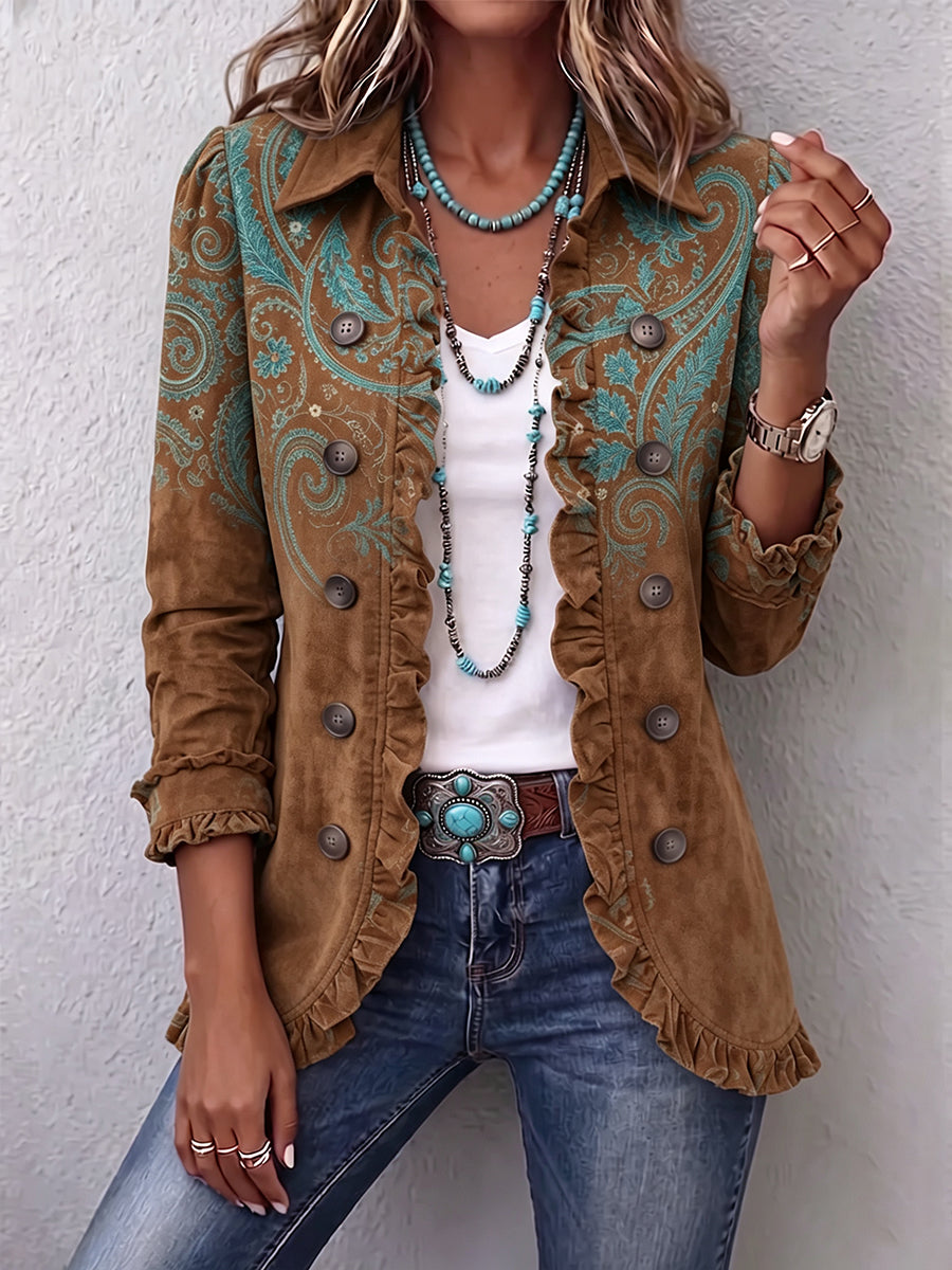 Macarena | Chaqueta Cachemir con Volantes