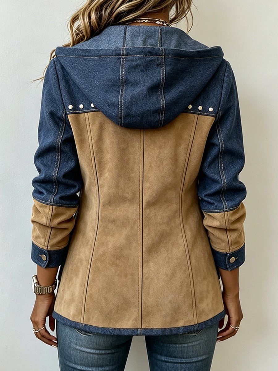 Adriana | Chaqueta con Capucha Navy