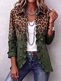 Ramona | Chaqueta Blazer Leopardo Verde Oliva