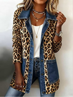 Lorena | Chaqueta Larga Leopardo Denim