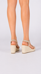Sandalias de Cuña con Trenzado Artesanal