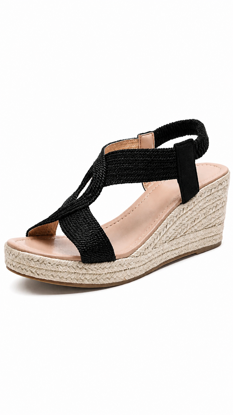 Sandalias de Cuña con Trenzado Artesanal