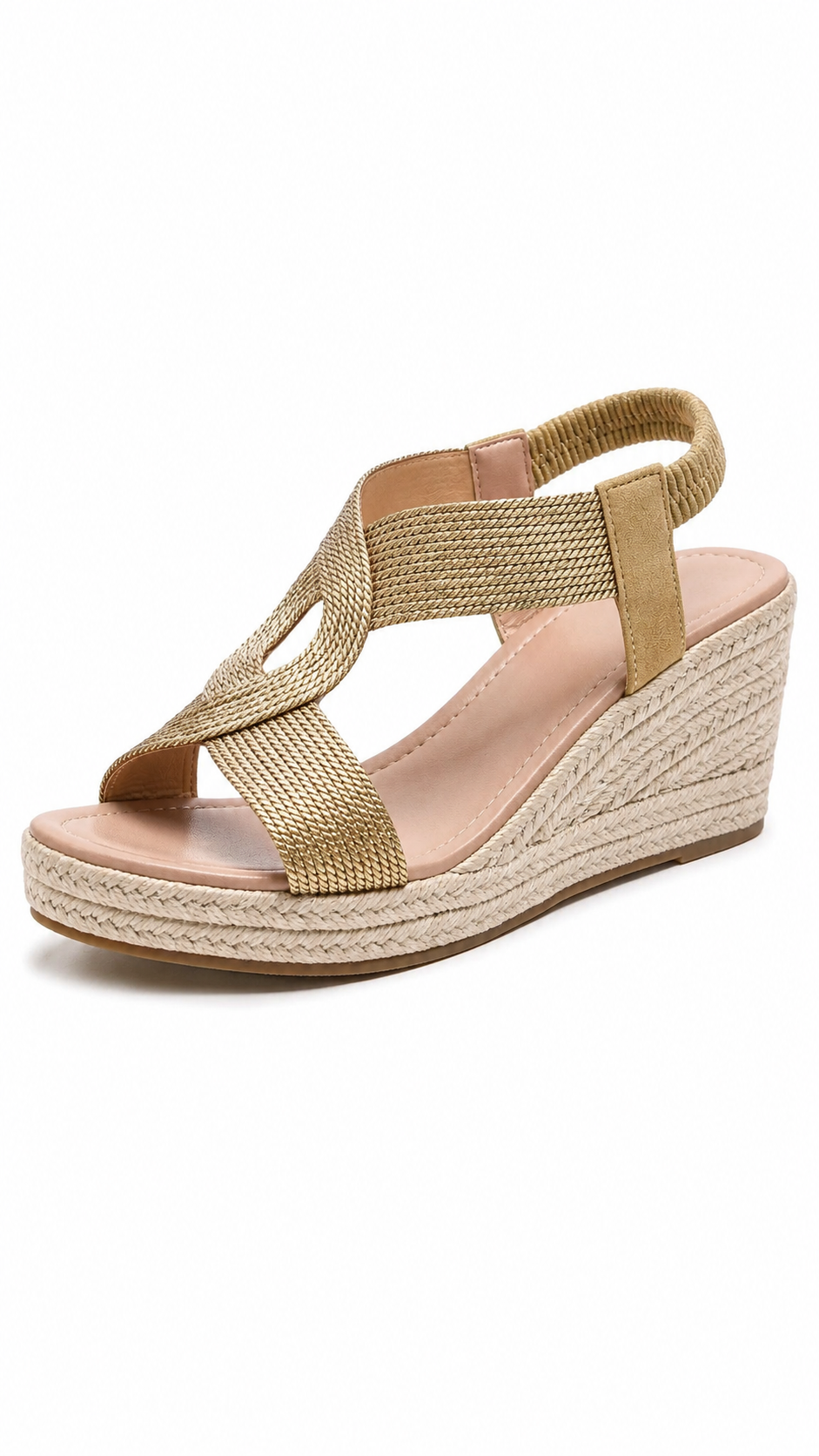 Sandalias de Cuña con Trenzado Artesanal