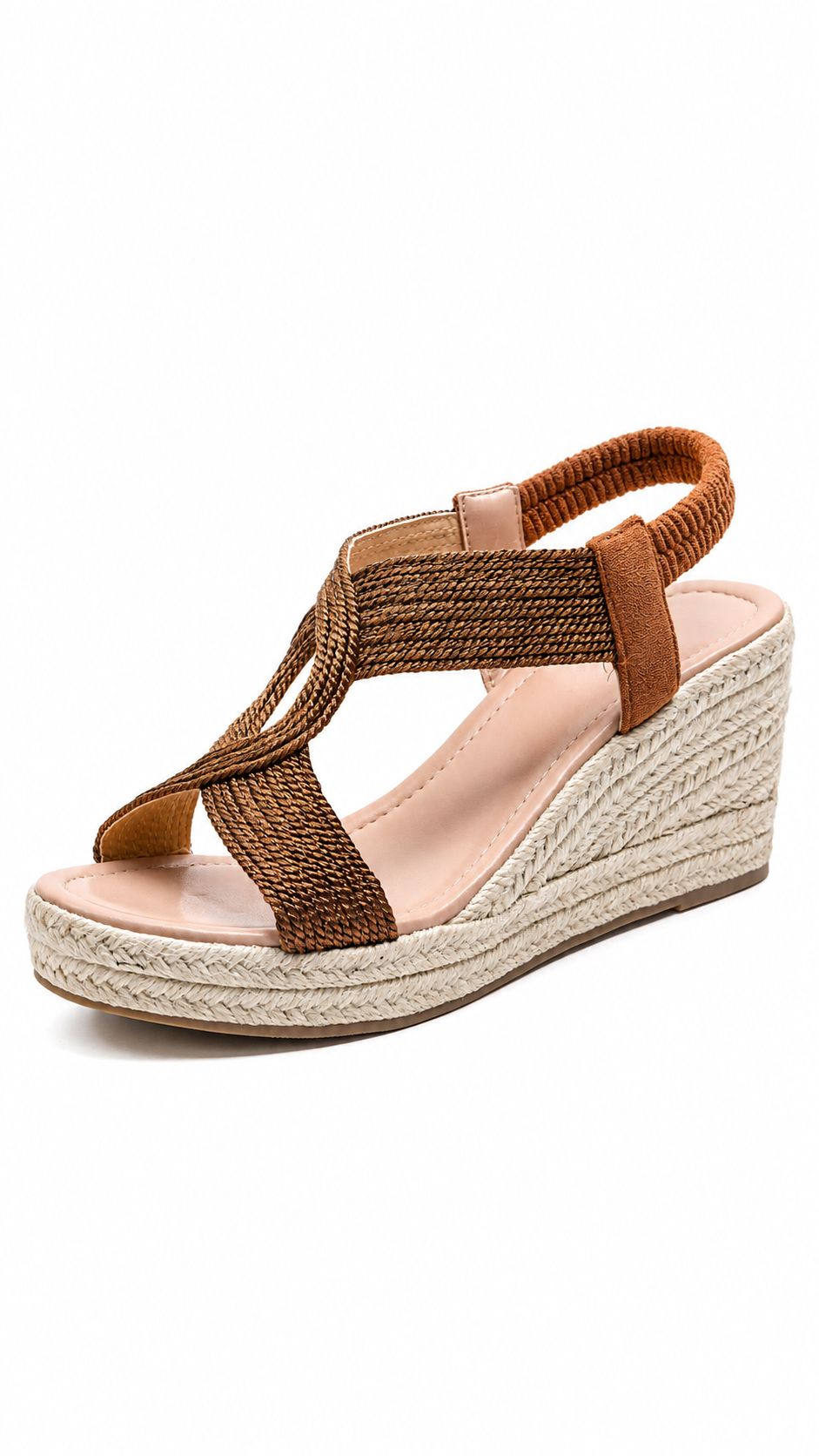 Sandalias de Cuña con Trenzado Artesanal