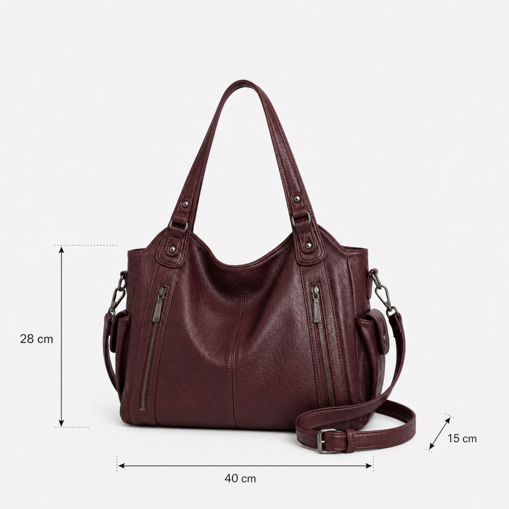 Sac bandoulière Julie — Bordeaux