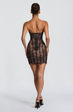 Vestido corto Sian - Negro