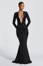 Vestido largo Tara - Negro