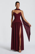 Vestido largo Vietta - Lacado Cereza